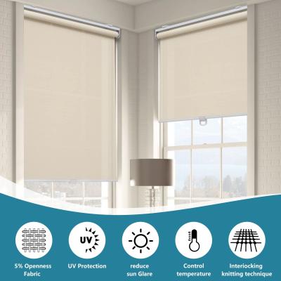 China Anti UV Solar Sunscreen Fabric Blackout Roller Blind Fabric For Window Blinds for sale