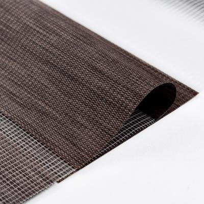 China 100% Polyester Semi Blackout Oem Factory Day And Night Zebra Roller Blinds Curtain Fabric for sale