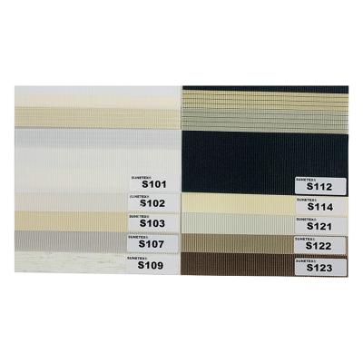 China Fabric For Semi Blackout Roller Zebra Roller Shade Double Layer Duo Blinds Zebra Blind Fabric for sale