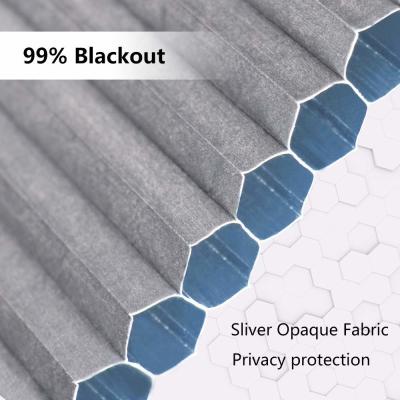 China Blackout Double Cell Honeycomb Blind Blackout Fabric For Window Blind for sale