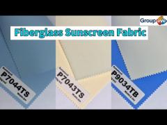 Waterproof 180 / 400gsm Fiberglass Sunscreen Fabric 2 / 2.5 / 3m For Window