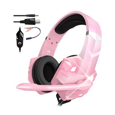 China Wholesale High Fidelity Stereo Rogue Auriculares Earphones Headband Gaming 7.1 Earphone With LED Mic For PC Xbox PS5 for sale