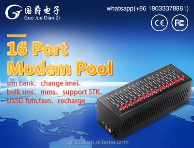 China Send and receive sms/call/gprs/stk USB GSM SIM Card 16 port bulk sms modem/3g usb modem drivers for sale