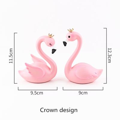 China Europe Factory New Design Home Accessories Crafts Luxury Flamingo Supply Classic Statue for sale