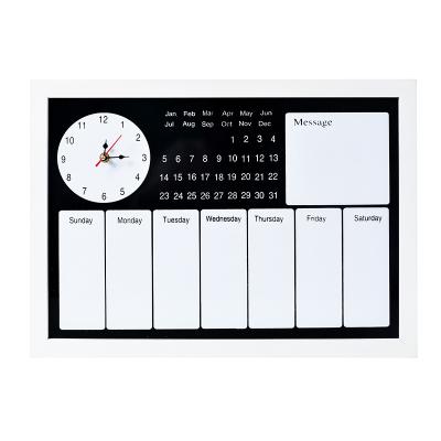 China Items etc. New Product Creative Message Sticker Hanging Clocks housekeeping watches office worktop magnetic schedule for sale