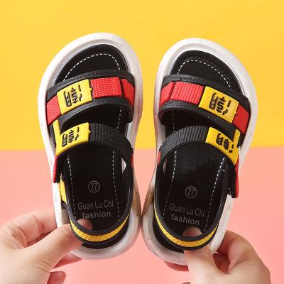 China Fashion New Fashion Breathable Non-slip Korean Beach School Students Boy's Primary Sandals for sale