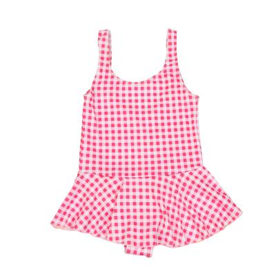 China Hot New Spandex/Polyester Children's Swimsuit For Kids Aged 2-9 Years, One Piece Skirt And Cute Girls Swimming Suit for sale