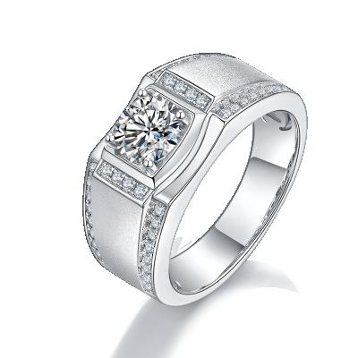 China CLASSIC Rings Diamond For Men 925 Sterling Silver Men's Gemstone Rings Men's Rings Large Size for sale