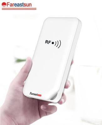 China Fareastsun RFID Mobile ID Card Reader Portable Android OTG RFID Reader 3000MA for sale