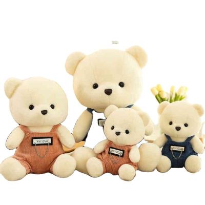 China 2023 Wholesale Custom Animal Logo Cute Cartoon Soft Toy Teddy Bear Couple Bear Plush Cute Fun Toys Gifts For Valentine's Day for sale