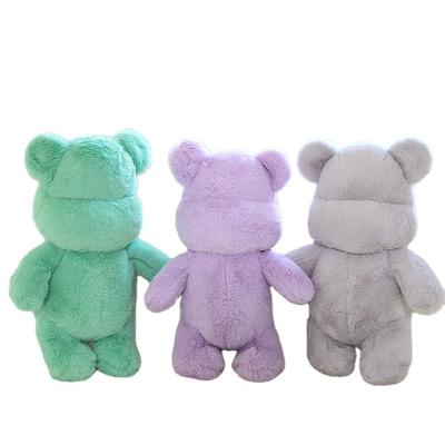 China Cute Fun Factory Wholesale Customized Toy Eyeless Bear Stuffed Doll Plush Toy Animal For Kids for sale