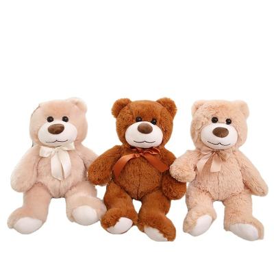 China Cute Fun 35cm Cute Bears With Ribbon Bow For Girls Boys Girls Kids Birthday Valentines Day Baby Shower Bear Gift Teddy Bear With Bow for sale