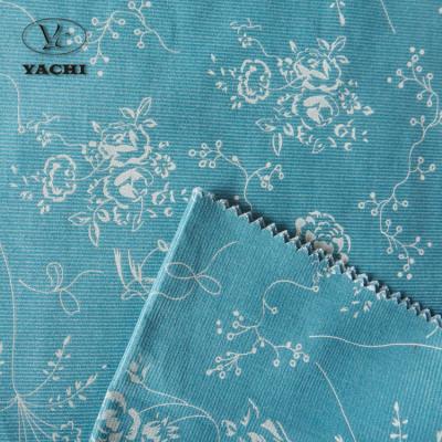 China Shaoxing Supplier Printing Fabric Cheap Cotton Corduroy Fabric for sale