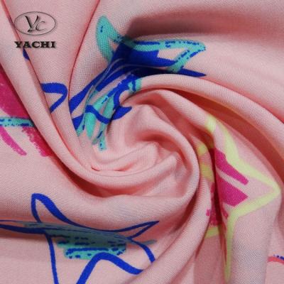 China Shaoxing Yachi High Quality Rayon Fabric PRINT 100% Plain Rayon Fabric for sale