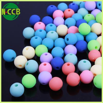 China Acrylic All Kind Of Mixed Color DIY Silicone Rubber Soft Spike Beads For Jewelry for sale