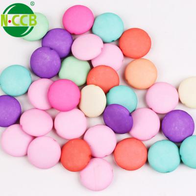 China Mix Acrylic Color Round Flat Plastic Acrylic Beads for sale