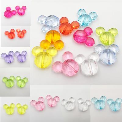 China Jewelry Making Transparent Acrylic Mouse Beads For Chunky Jewelry Making for sale