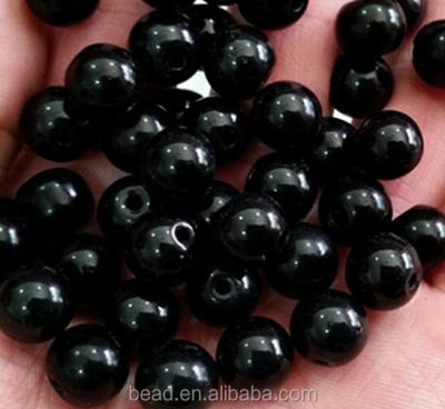 China 6MM Black Acrylic Beads 2MM Acrylic Hole for sale