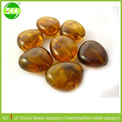 China Baltic Amber Beads Imitation Baltic Amber Acrylic Handmade Loose Amber Beads for sale