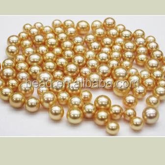 China METALS Wholesale 4mm-16mm Gold Round Plastic Metal To Bead No Hole For Clothes for sale