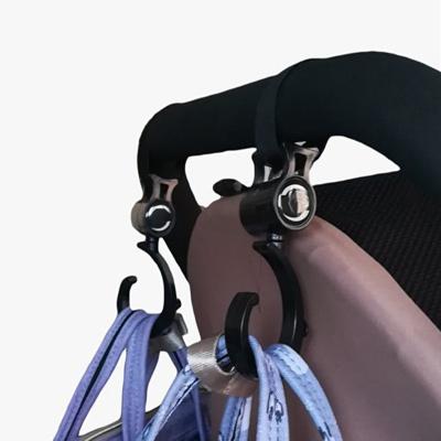 China 2pcs/Pair Baby Stroller Hooks Pram Rotate 360 ​​Degree Trolley Hook Accessories For Hanger Bag XL2132 for sale