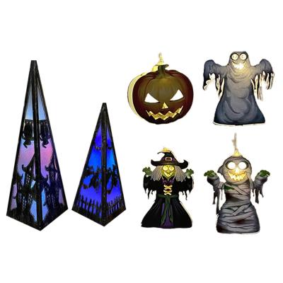 China Pumpkins New Product Lighting Props Diy Shape Halloween Led String Lights for sale