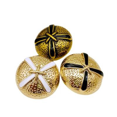 China Delicate Metal Floral Buttons Leg Metal Flower Buttons 18mm~25mm Nickel Free for sale