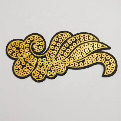 China Viable Angel Wings Embroidery Patch Spiritual Fantasy Embroidery Wings Patch Sew On Angel Wings Patch Sequins Accept Custom Designs for sale