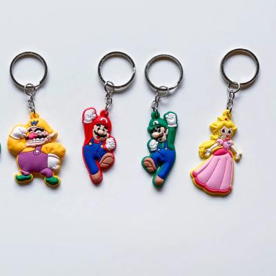 China Promotion Gift Creative Custom Key Chain Ornaments Car Keychains Cute Rubber Soft Cartoon PVC Key Chain Plastic Key Chain Accept To Custom Design for sale