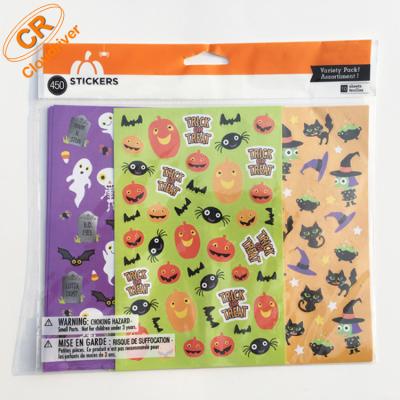 China Professional Custom Recycled Kids Cartoon Halloween Sticker Printing Paper Stickers Factory for sale