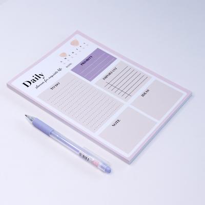 China Printed To Do List Notebook Planner Notebooks Customizable Daily Notebook for Student and Businessman. for sale