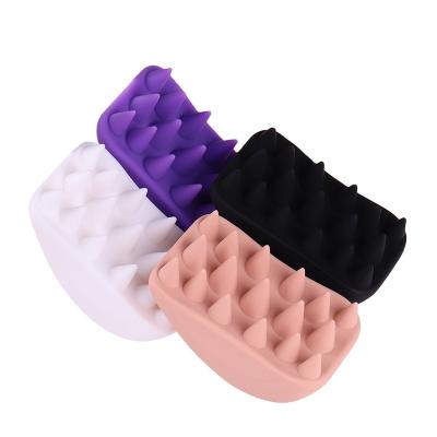 China Waterproof Hair Massage Scalp Care Bath Shampoo Comb Silicone Muliti Type Head Brush Silicone For Dry Damaged Hair for sale