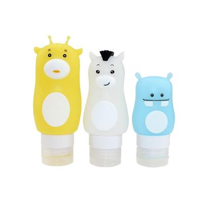 China Waterproof. Convenient waterproof. Convenient Travel Bottles Silicone Set Travel Bottles Silicone Containers Set Cute Portable Sub-bottling Boxes Hand Around Small Bottling for sale