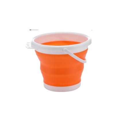 China Stored Buckets PVC Collapsible Waterproof Collapsible Beach Stored Red Buckets for sale