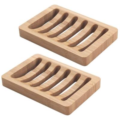 China High quality handmade wood soap dish bottom hollowed-out wooden soap box for sale