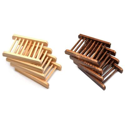 China handmade wood soap dish simple and practical wooden soap holder for sale