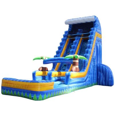 China Customized Color Inflatable Pool Slide Water Slide 25 Feet for Outdoor Activities for sale