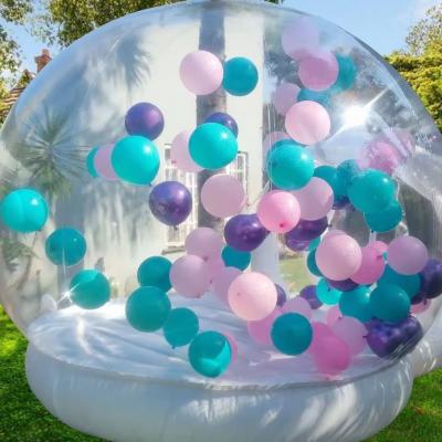 China Casa de burbujas de cúpula inflable transparente para globos que vuelan dentro de PVC en venta