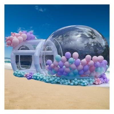 China Outdoor Entertainment PVC Duidelijke koepel Ballon Tuintent Opblaasbaar Bubble Bounce House Te koop