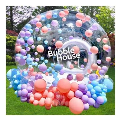 China 10ft Diameter Bubble and 6ft Long Tunnel Inflatable Bubble House for Modern Party Fun for sale