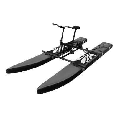 China Max Capacity 100-500kg Trendy Inflatable Floating One Seated Sea Cycle Water Bike for sale