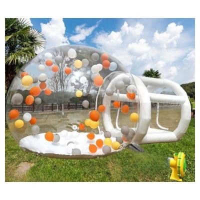 China Customized Logo Bubble Bounce House Balloons in Clear Crystal Inflatable Dome Bubble Tent for sale