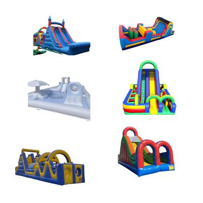 China Customized Color Inflatable Giant Obstacle Course Made of Plato 0.55mm PVC Tarqaulin for sale