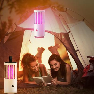 China New ABS mosquito killer lamp with 2000mA rechargeable battery portable hangable for room camping factory wholesale for sale