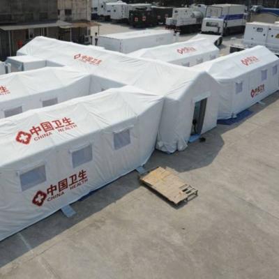 China Water Proof / Sun Proof 600D Oxford Waterproof Inflatable Field Hospital Emergency Rescue Tents for sale