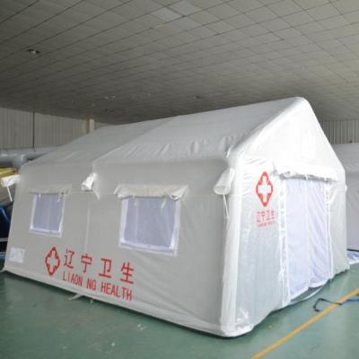 China Water Proof / Sun Proof 1000D Factory Emergency Waterproof Mobile Hospital Inflatable Medical Tent for sale