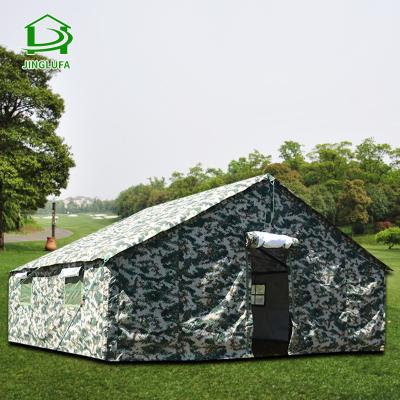 China Large 10 Person Heavy Duty Outdoor Camouflage Canvas Winter Waterproofing Army Military Tent For Sale for sale