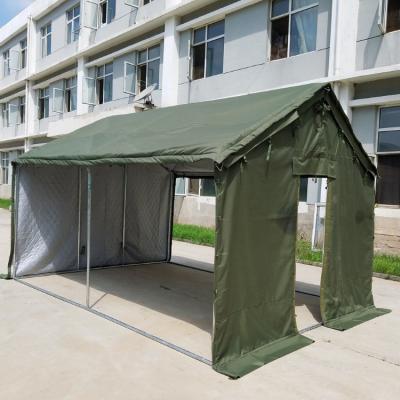 China 100% Cotton Army 12 Person Waterproof Heavy Duty Green Winter Military Canvas Tent for sale