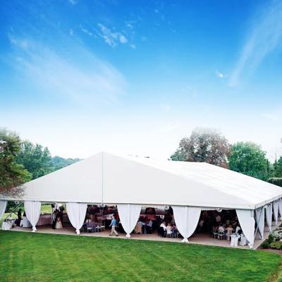 China Wholesale White Luxury Outdoor Ridge Aluminum Frame Tent 40*60 Marquee Wedding Party Tent For Sale for sale