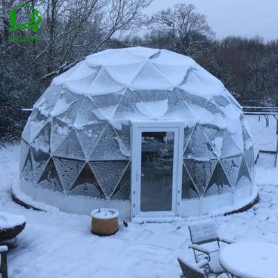 China UV-Resistant Transparent Geodesic Steel Frame PVC Garden House Dome Igloo Tent for sale